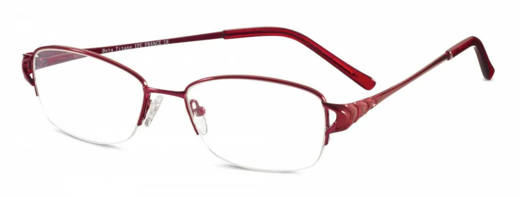 lunette monture titane rouge
