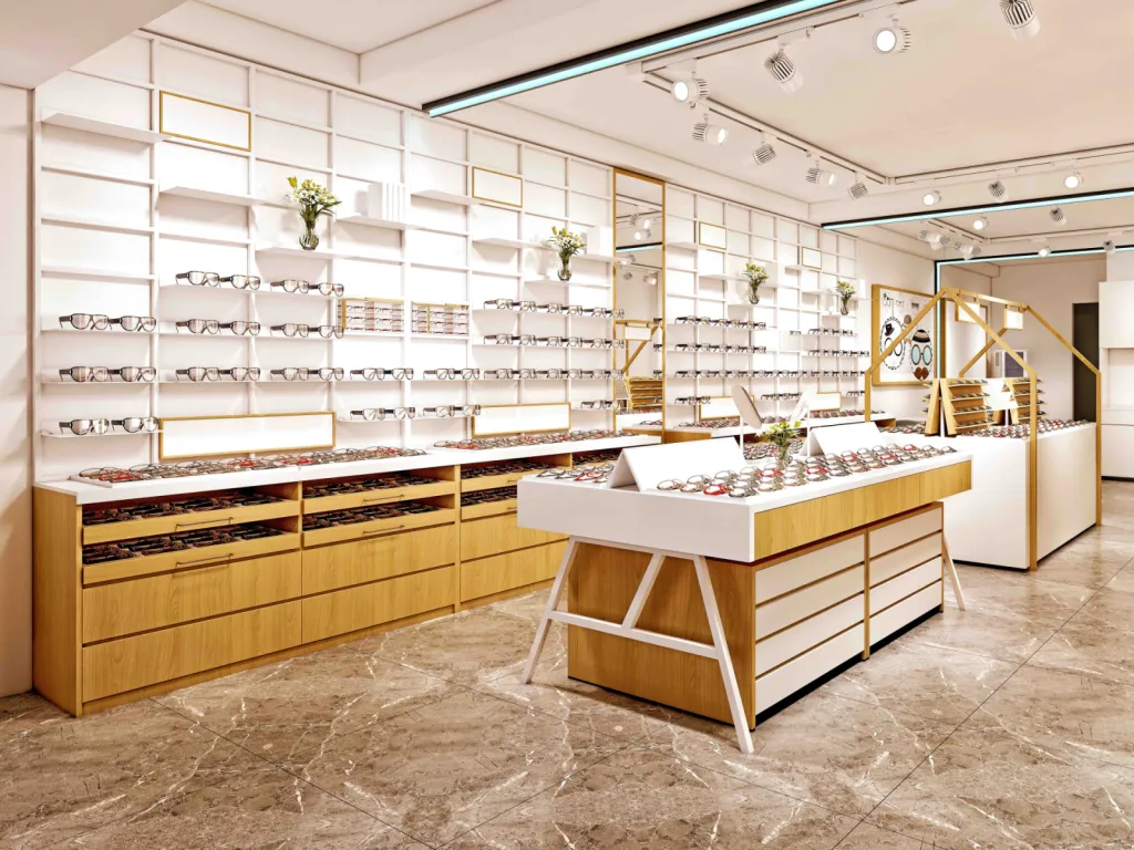 Fabrication d'un magasin d'optique sur Lyon