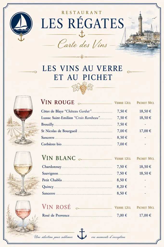 un verre de vin sur la terrasse des régates le havre76