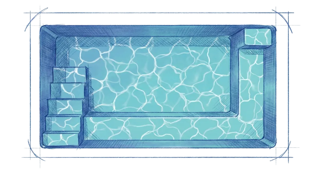 Maquette 3D Compact piscine