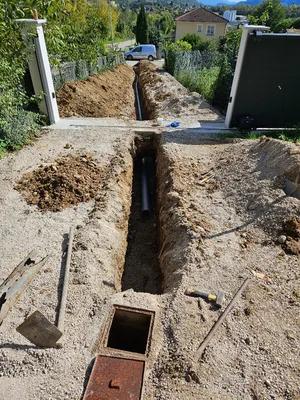 Entreprise de terrassement pose de tuyau dans l'Ain