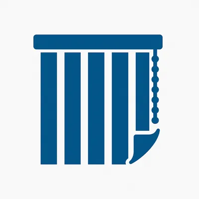 Bandes verticales (stores californiens)