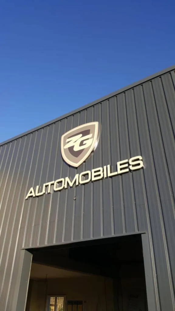 Réalisation et installation d'une enseigne pour le garage ariégeois Z.G Automobile à Verniolle proche de Pamierss