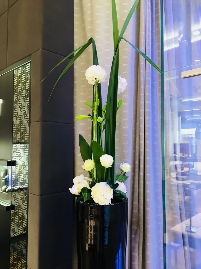 Fleurs pour accueil de boutique Lyon 3