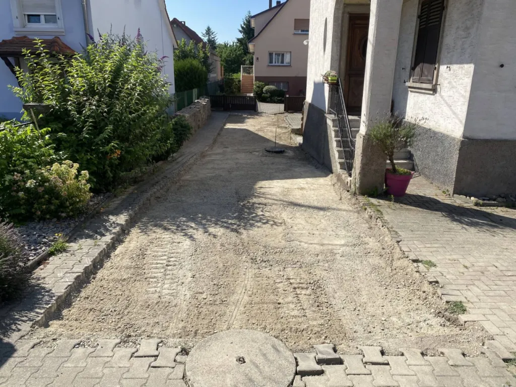 Affaissement pavé Strasbourg CLK 