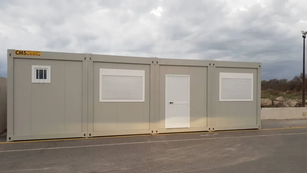 location d'une structure modulaire pour des locaux a sainte marie de la mer