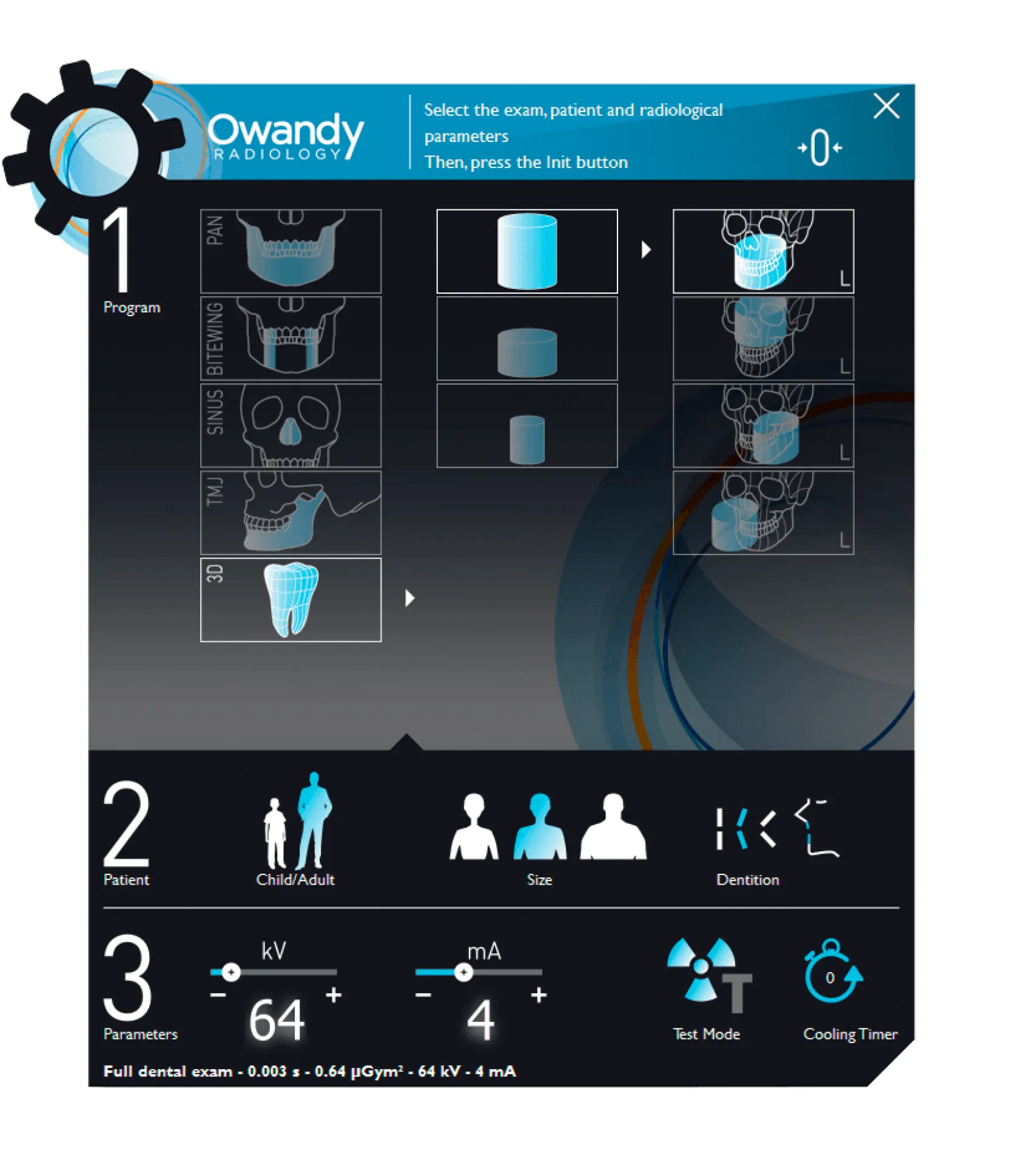 Panneau de controle Owandy iMax 3D XPRO