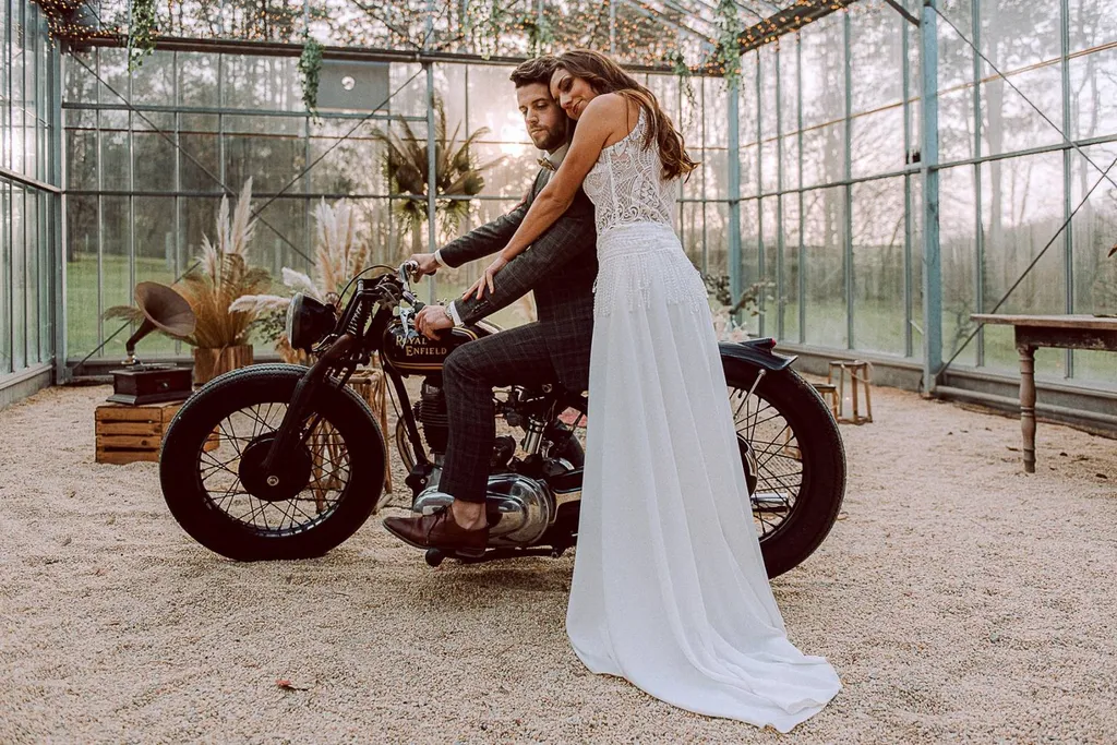 Location d'une moto pour décoration