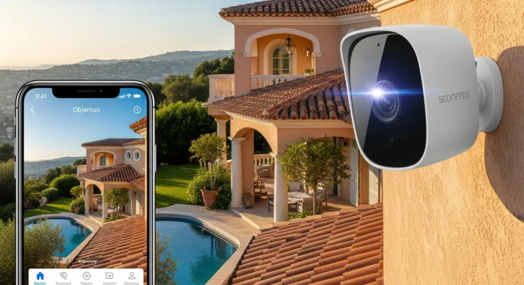 Solution de vidéosurveillance connectée avec application mobile pour protéger une résidence secondaire à Nice dans les Alpes-Maritimes