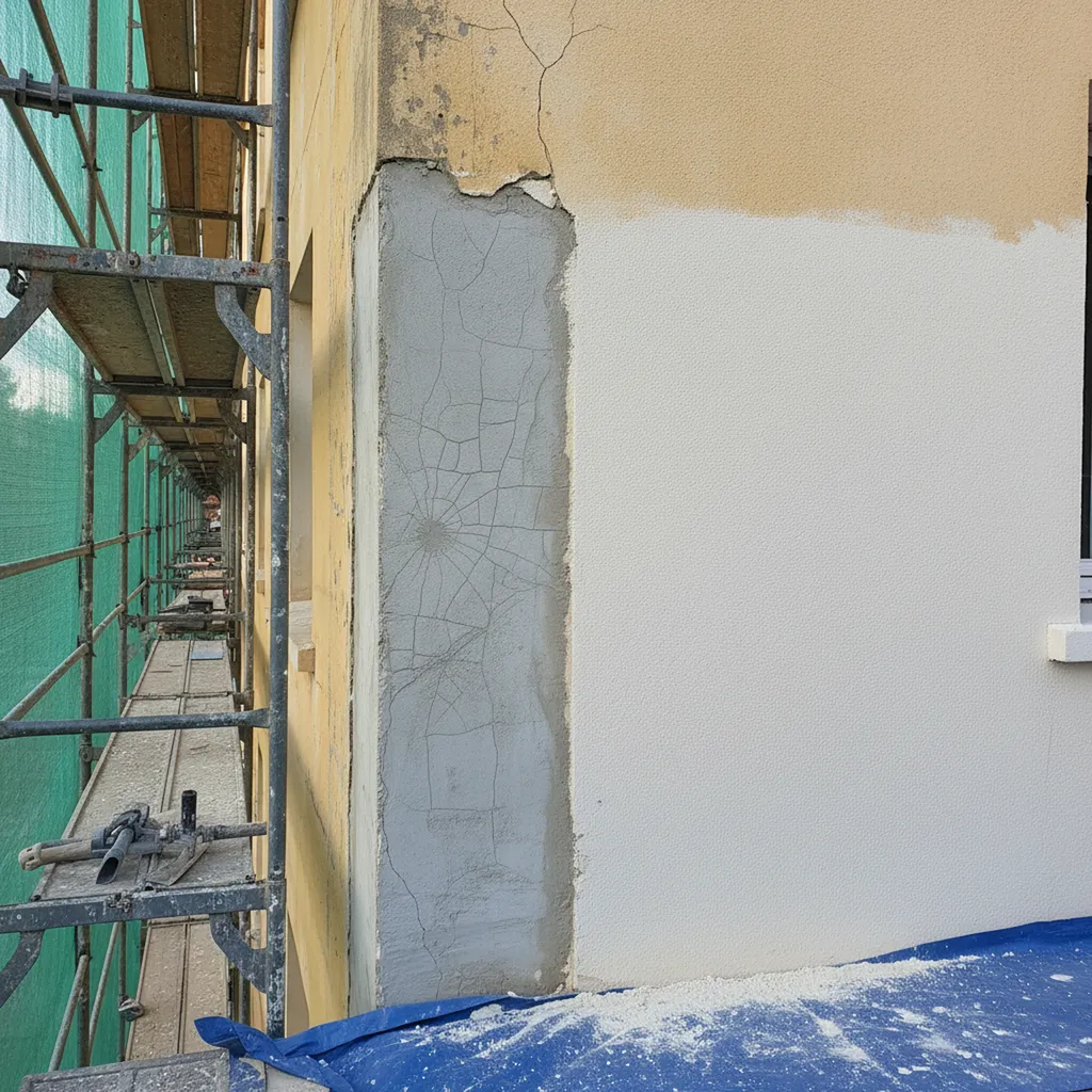 Façadier professionnel pour rénovation de façade à Villeneuve Tolosane proche Tournefeuille avec traitement polyuréthane et finition projetée homogène en Haute-Garonne Occitanie 31