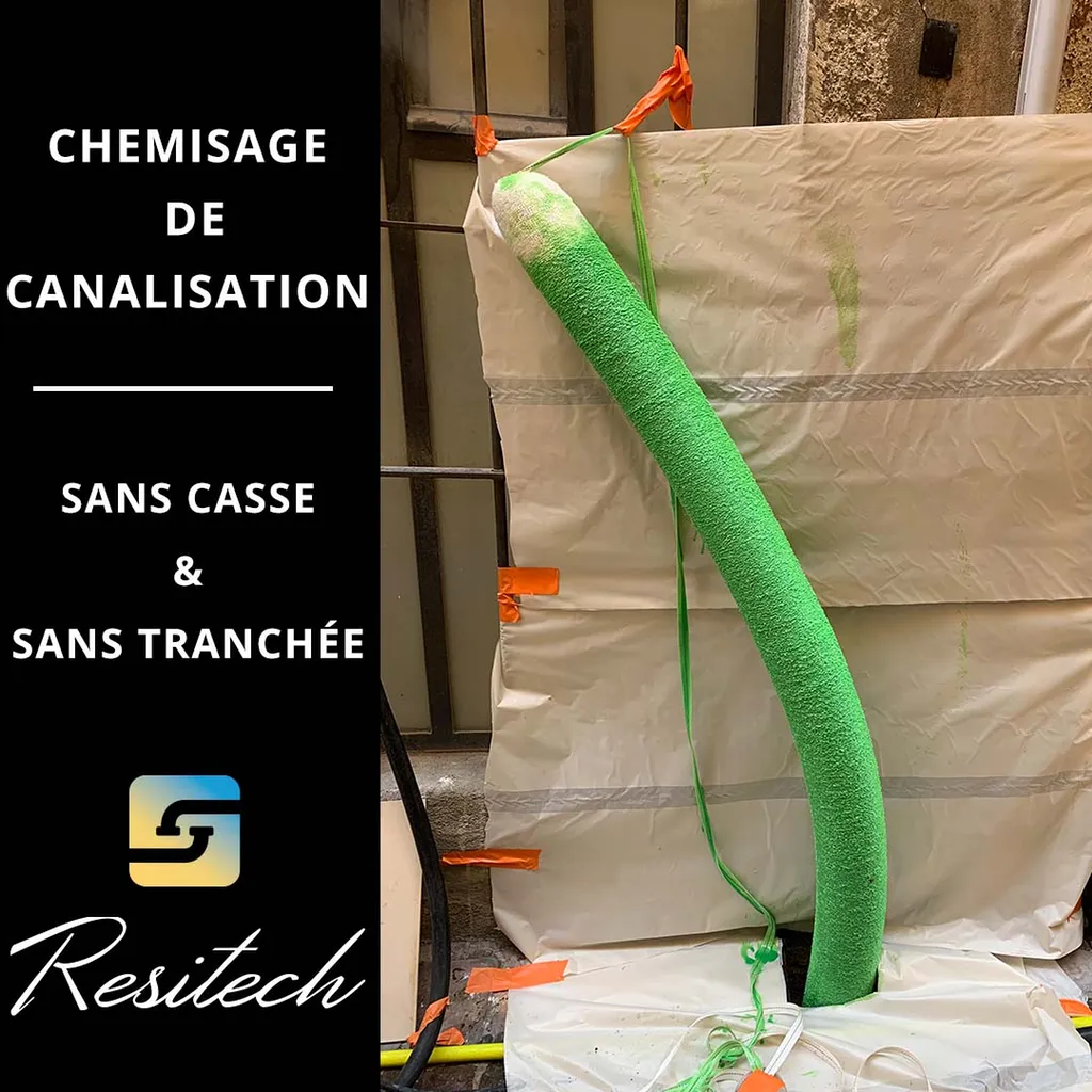 Chemisage d’un collecteur d’eaux usées de 5 ML à Hyères – VAR