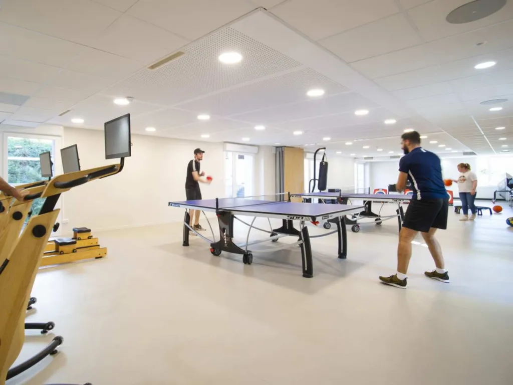 reportage photohraphique établissement de soins gymnase