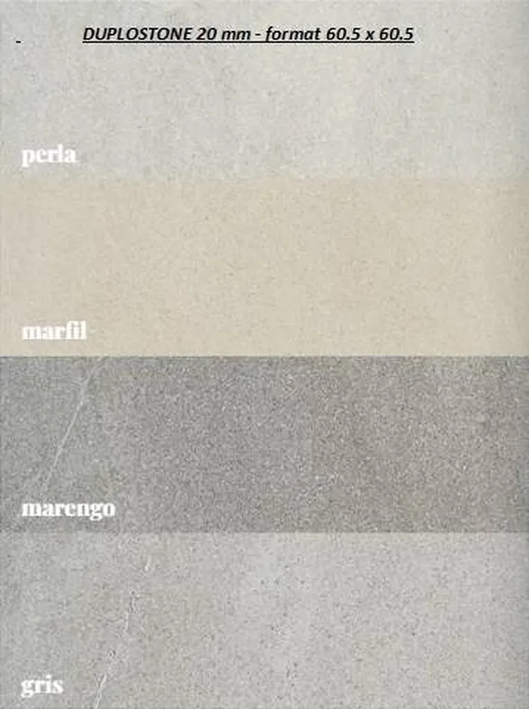 DALLES SUR PLOTS EN GRES CERAME.