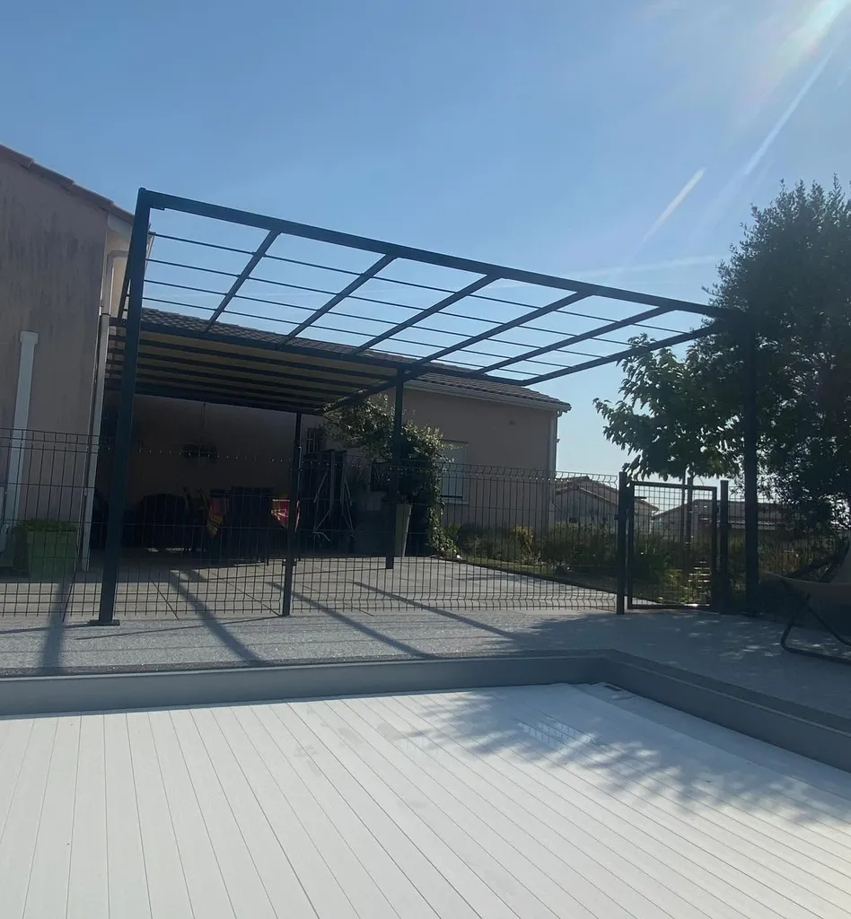 Fabrication et Pose de pergola acier et Carport Aluluminium à Muret en Haute-Garonne