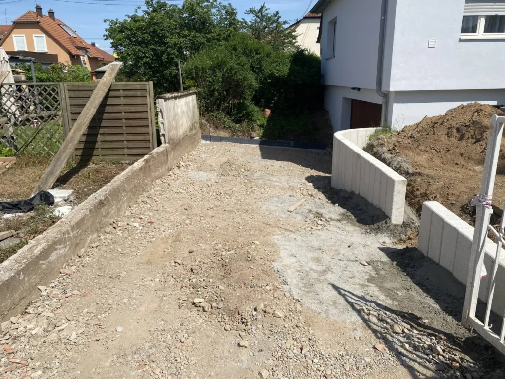 Comment faire une entrée de garage en maison à Strasbourg CLK 