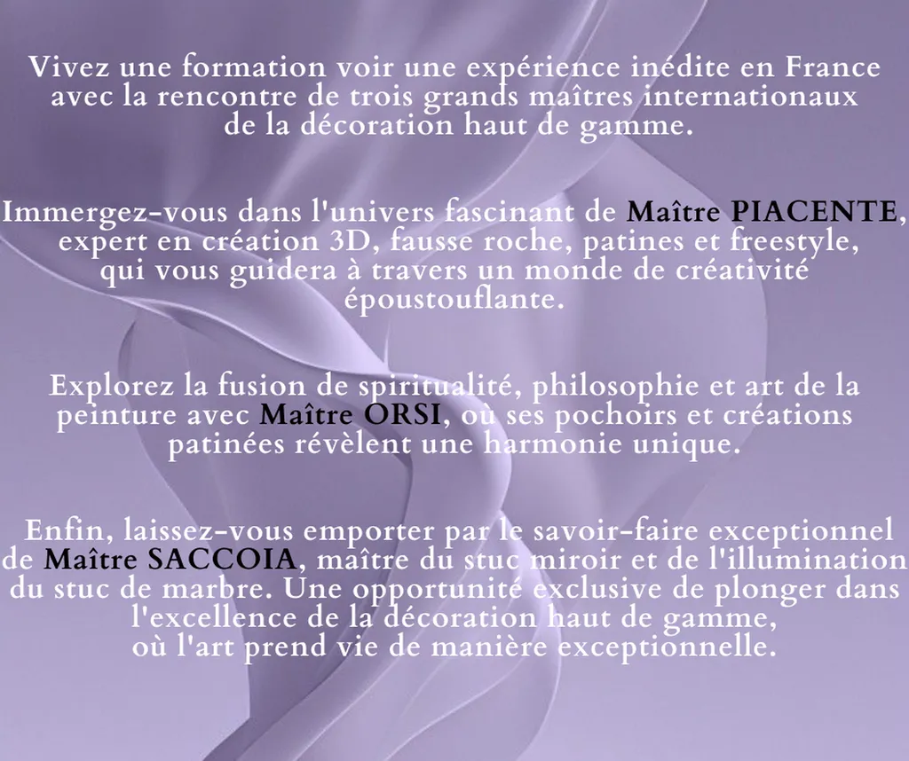 FORMATION TECHNIQUES DE LA CHAUX en partenariat avec MARMORINO TOOLS à LA GARDE