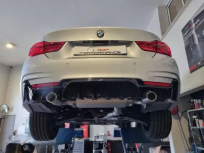 Installation et Fourniture Silencieux REMUS et Éléments Maxton Design BMW 440i Drive F32 - ADP-Performance Marguerittes