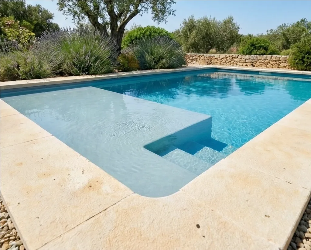 Piscine dans le var avec joli jardin