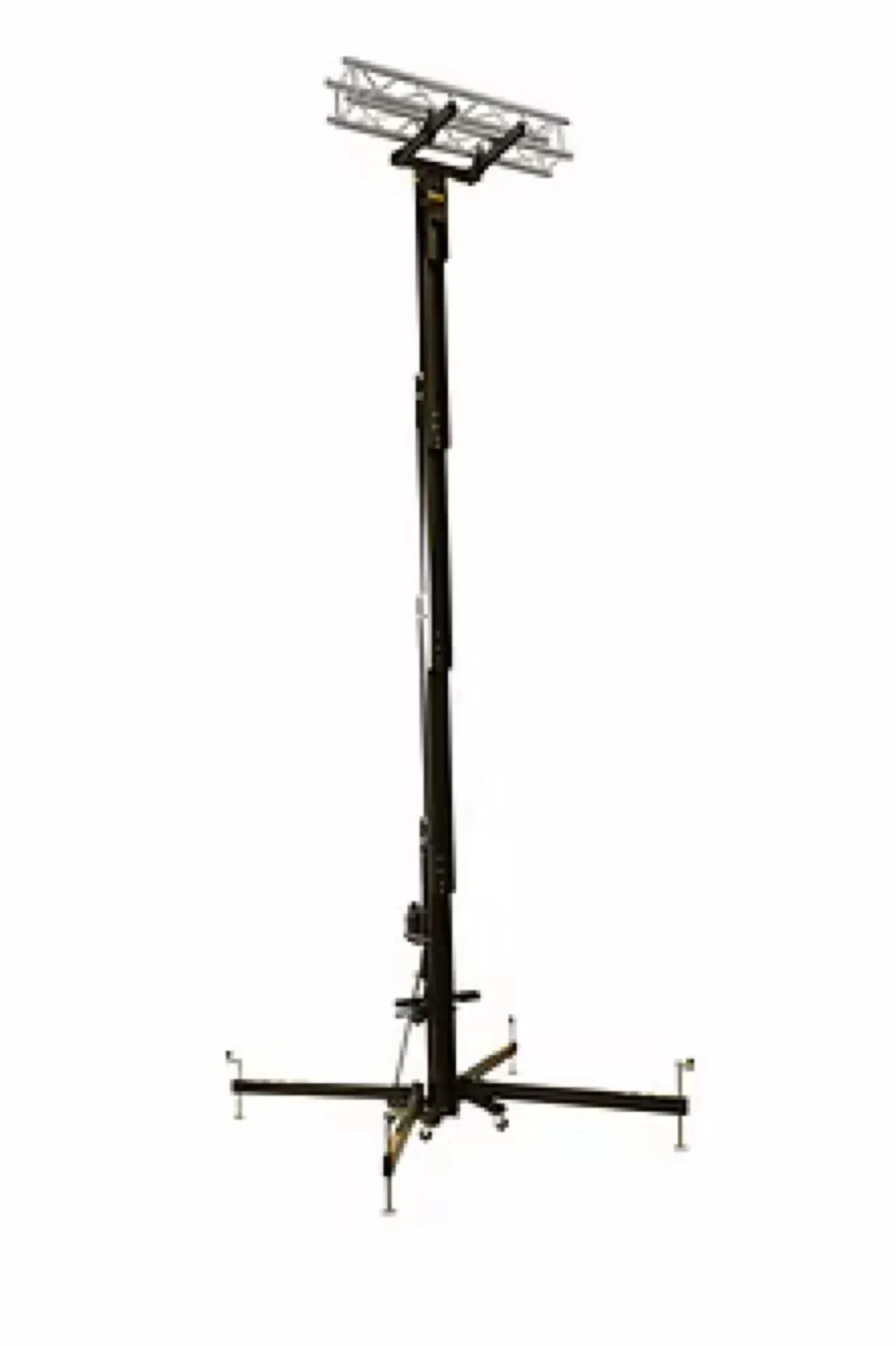 PIED TÉLÉSCOPIQUE À TREUIL AVEC FOURCHES 6,20M 300KG MAX