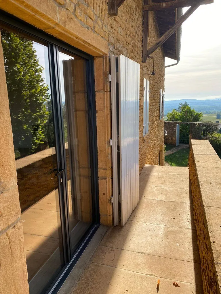 porte 2 vantaux avec serrure pose en rénovation