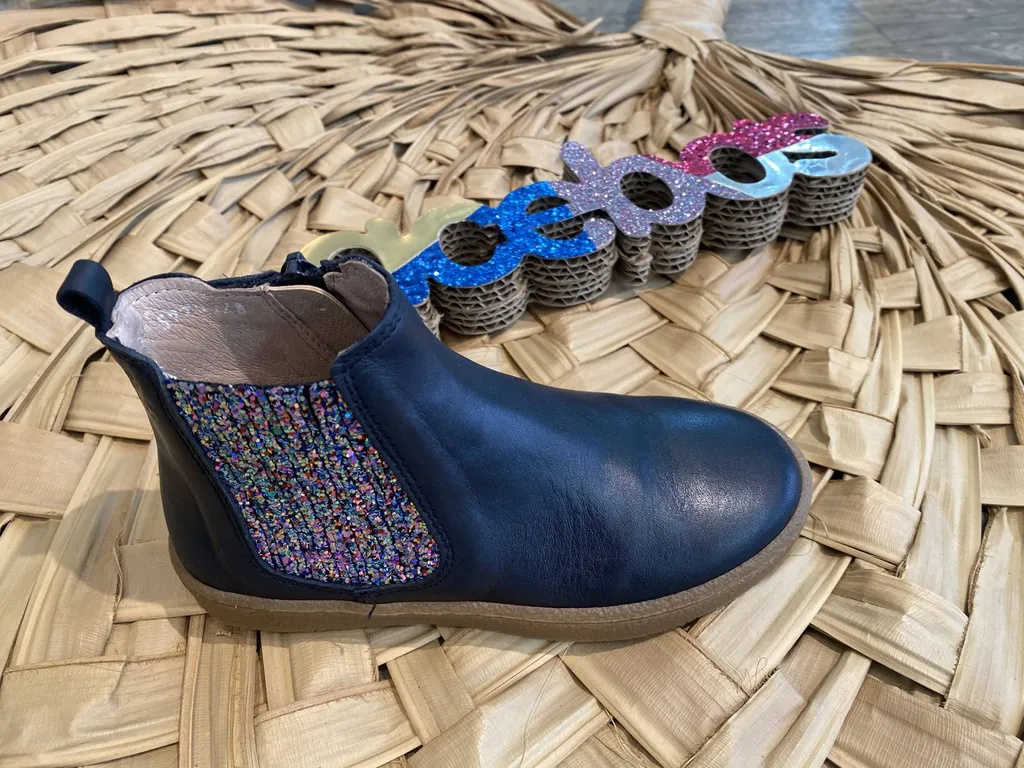 bottine en cuir marine pour enfants près de Libourne