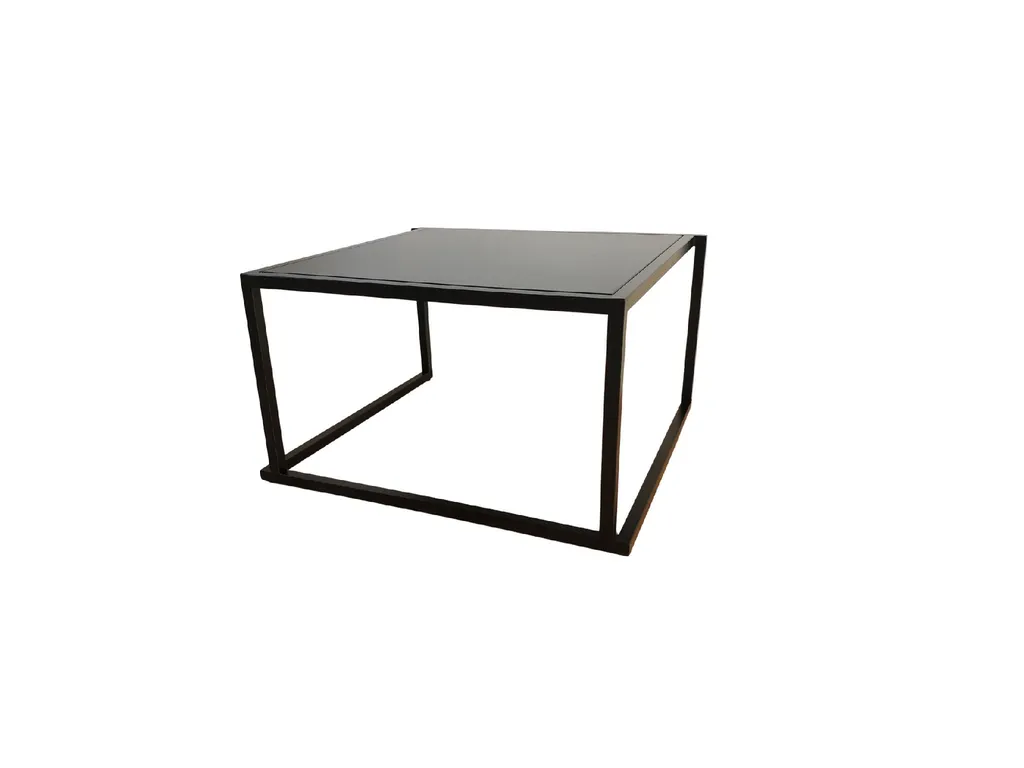 table basse carrée noire à louer à Lyon, Chamelet ou Mornant