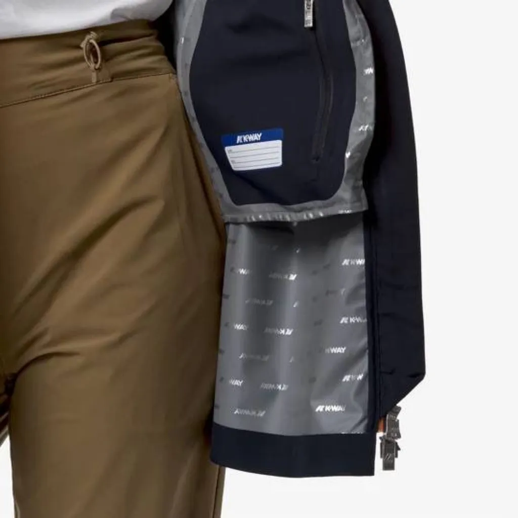 Imperméable mi-long Sophie Stretch Dot Blue Depth K.Way vue intérieur Urban Chic à Dieppe