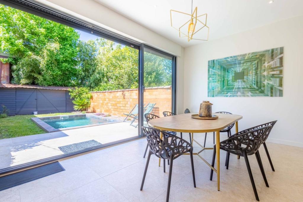 Belle échoppe rénovée avec piscine à 100m du Parc Bordelais, Bordeaux Caudéran