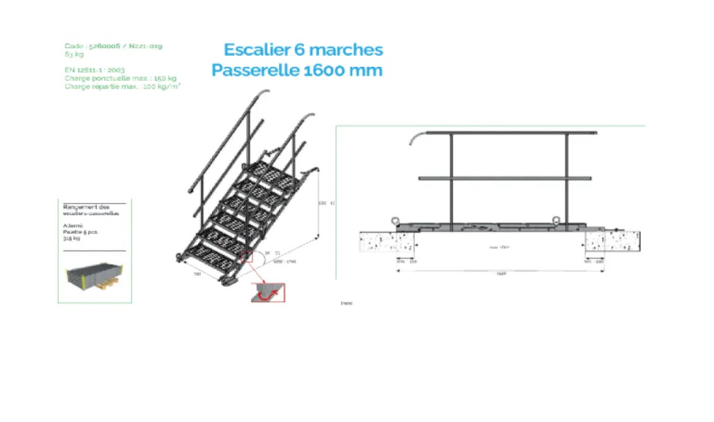 https://www.niveau4.com Escalier-Passerelle Niveau4, Solution BTP