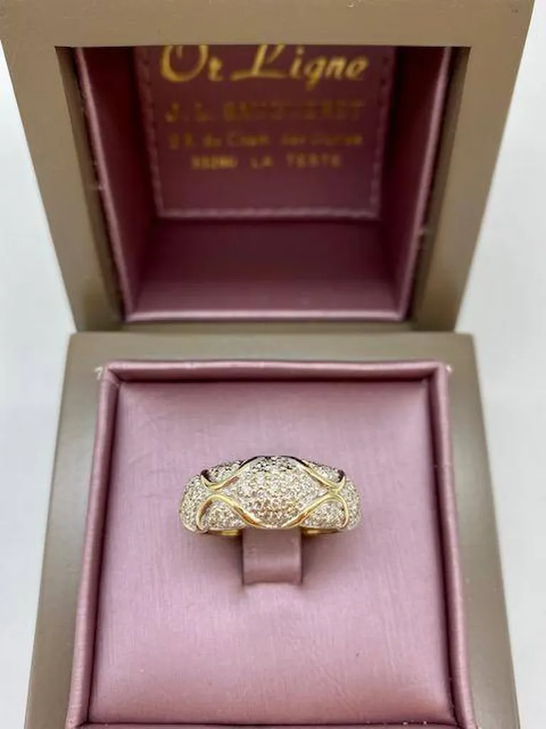 Brillez avec la Bague en 2 ors et Diamants de chez Or Ligne à La Teste de Buch près de Mios