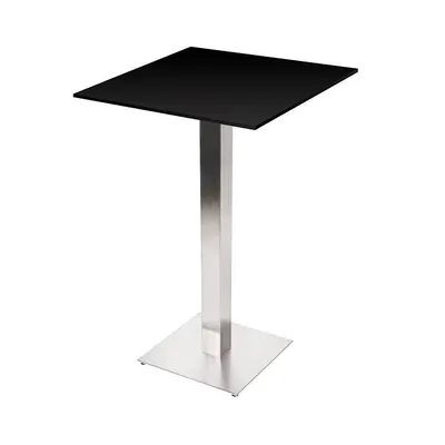 Location de guéridon noir pied alu à Lyon