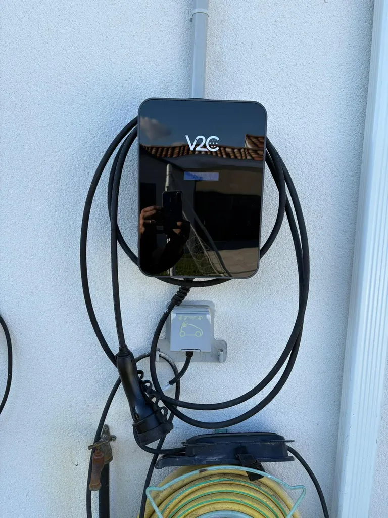 intégration d'une borne de recharge  à