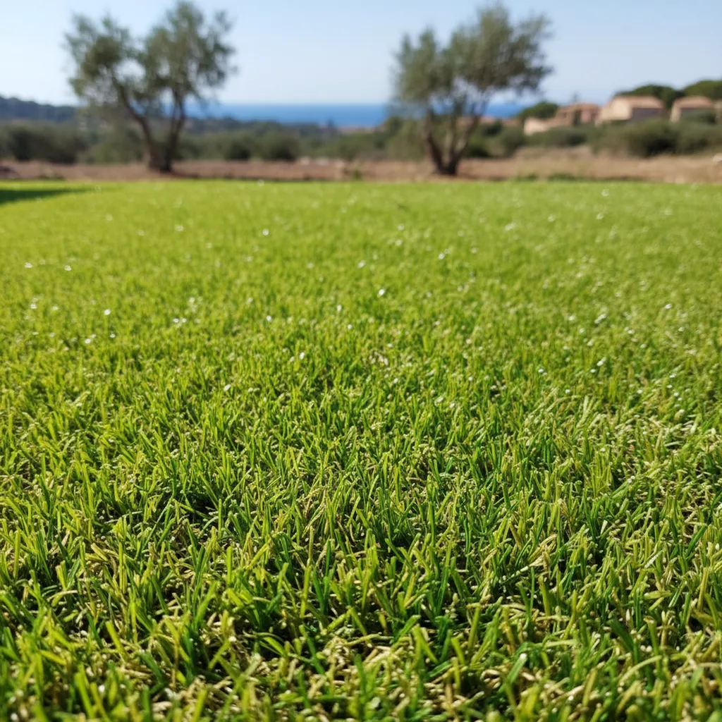 Pelouse Synthétique vert citron, vert clair à Grimaud et vers Les Issambres