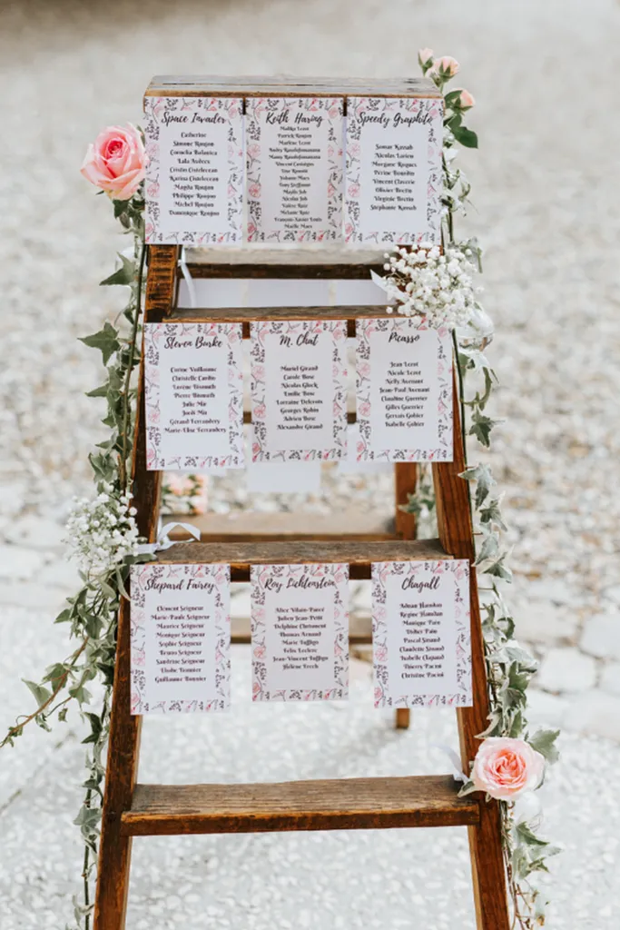 Les Mariages de Mademoiselle L wedding planner Bordeaux Aquitaine plan de table - Manon Leprevost