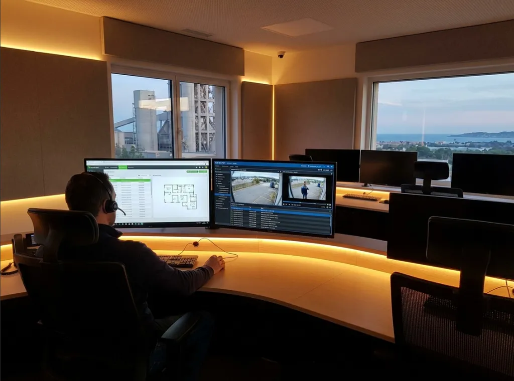 Poste supervision sécurité intégré Paxton Net2 + Avigilon, affichage automatique caméra lors événement badge, interface unifiée contrôle accès/vidéo