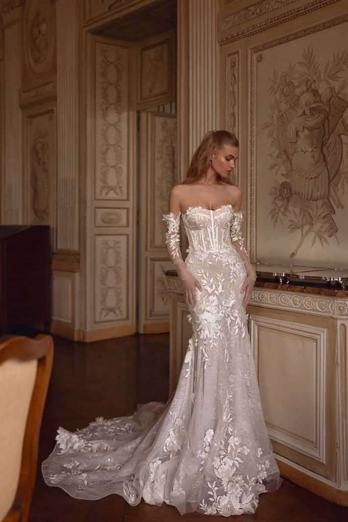 Robe de mariée full dentelle 2027 haute couture dans le 8eme arrondissement de Marseille