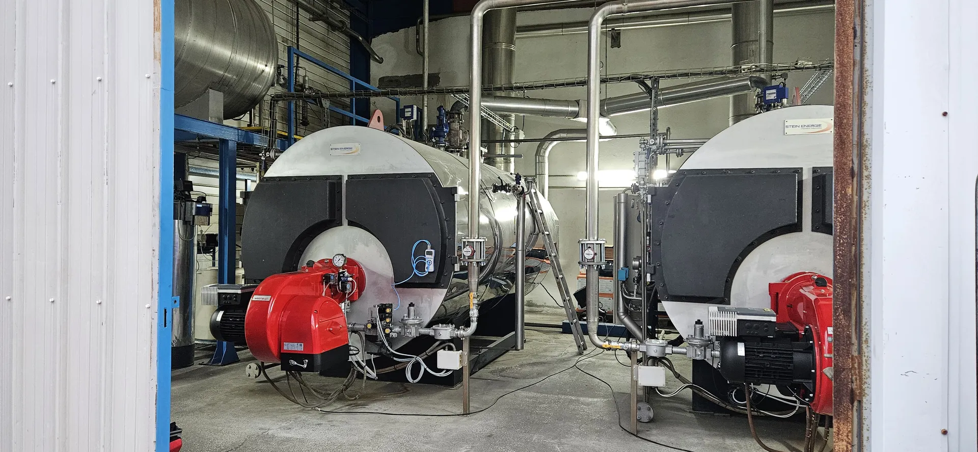 Installation de brûleurs gaz Weishaupt à régulation d'oxygène pour chaudières industrielles vapeur à Ajaccio