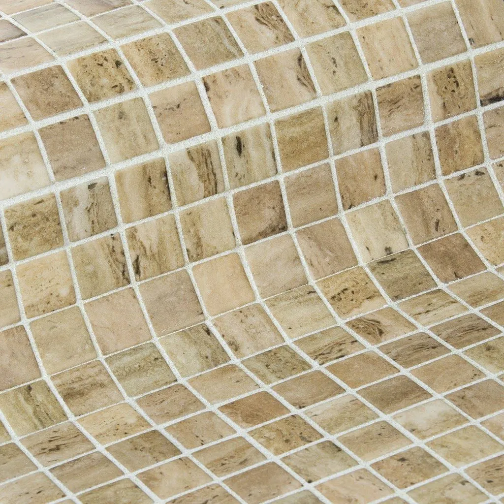 UNE PISCINE EN TRAVERTIN - MOSAÏQUE TRAVERTINO