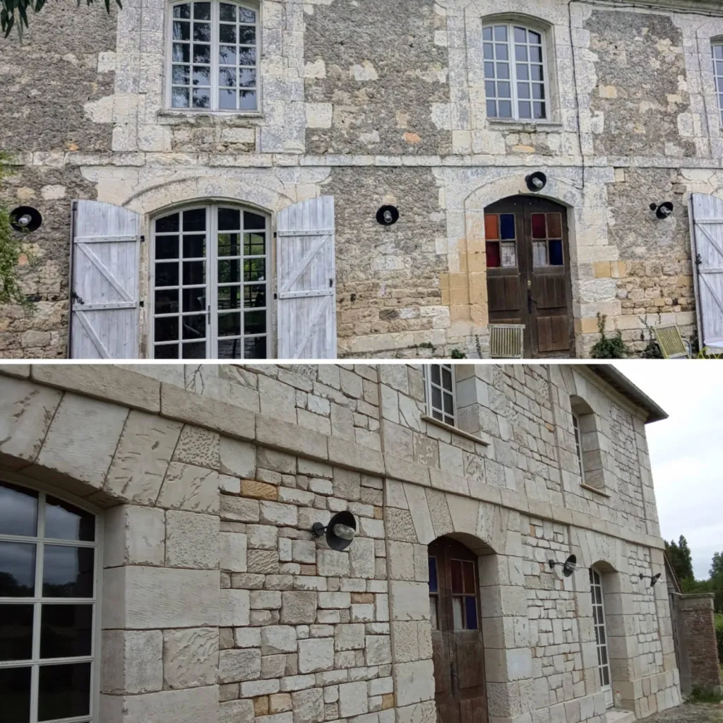 Le ravalement aspect pierre sur maison ancienne pour conserver son charme et son authenticité à Etretat et ses alentours 76