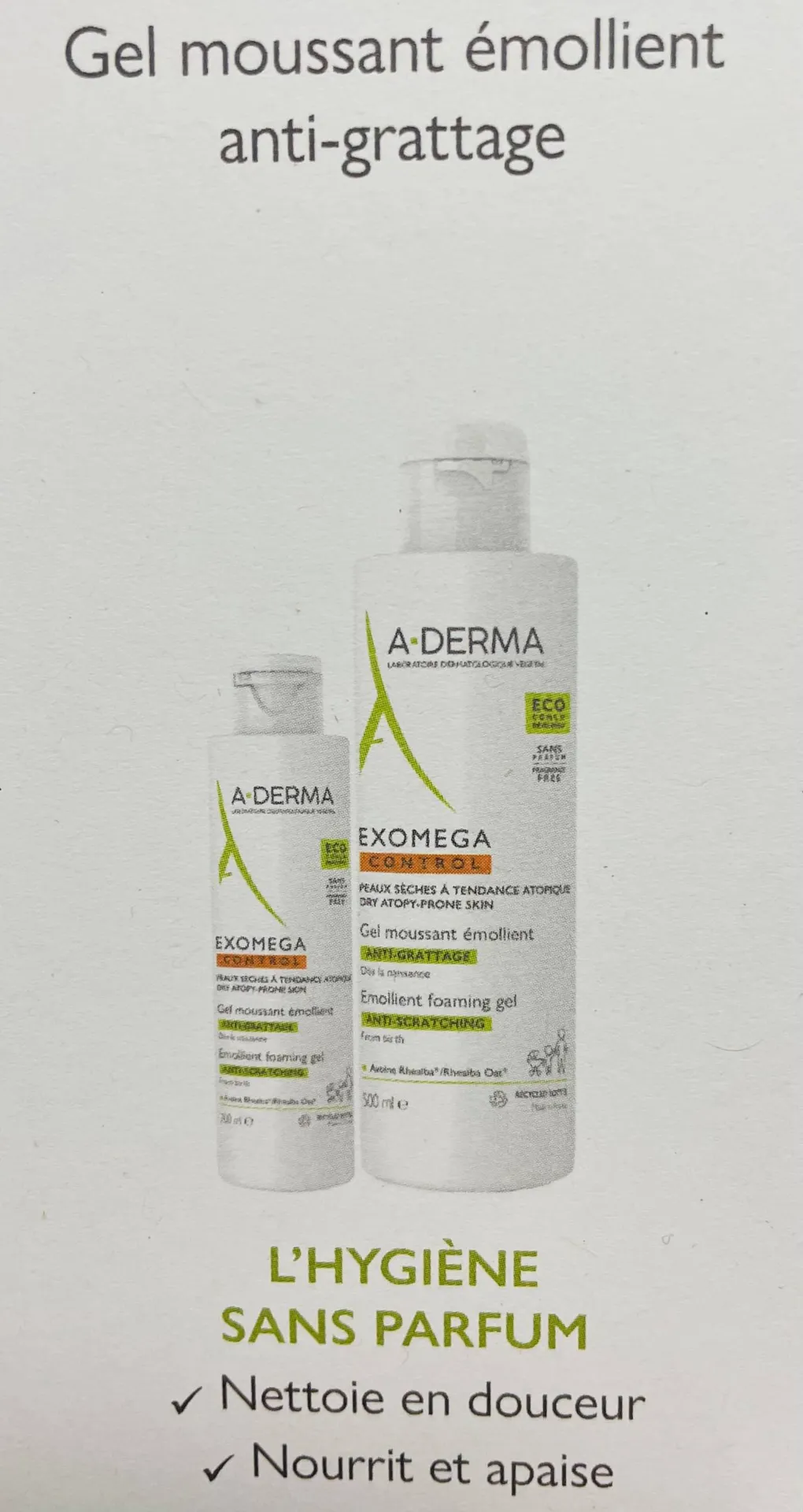 exomega gel moussant à marseille