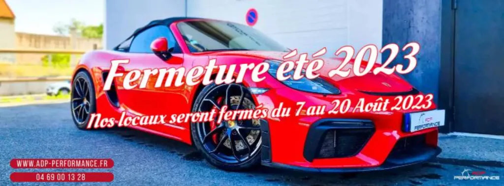 Fermeture Eté 2023 : Du 7 au 20 Août
