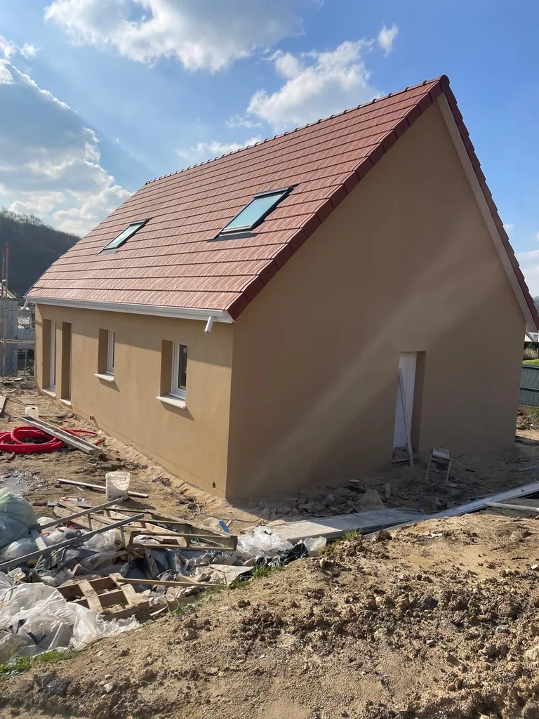 Enduit projeté chez un particulier sur Le Havre 76