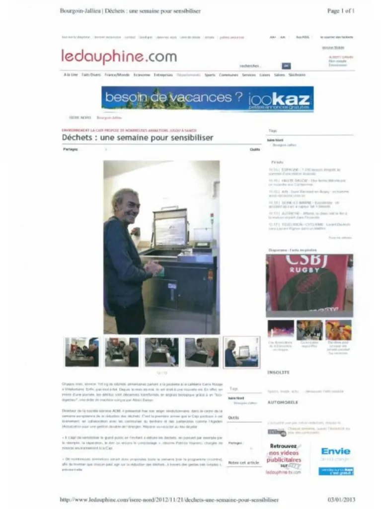 Semaine Européenne de la réduction des déchets