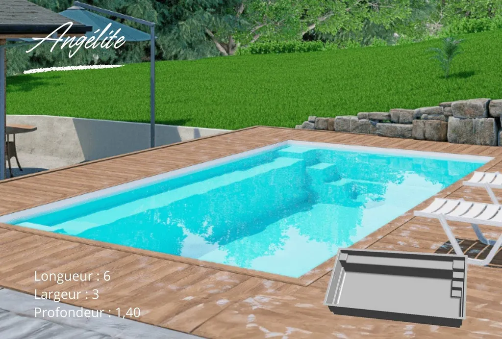 Piscine coque Angelite Alliance piscines