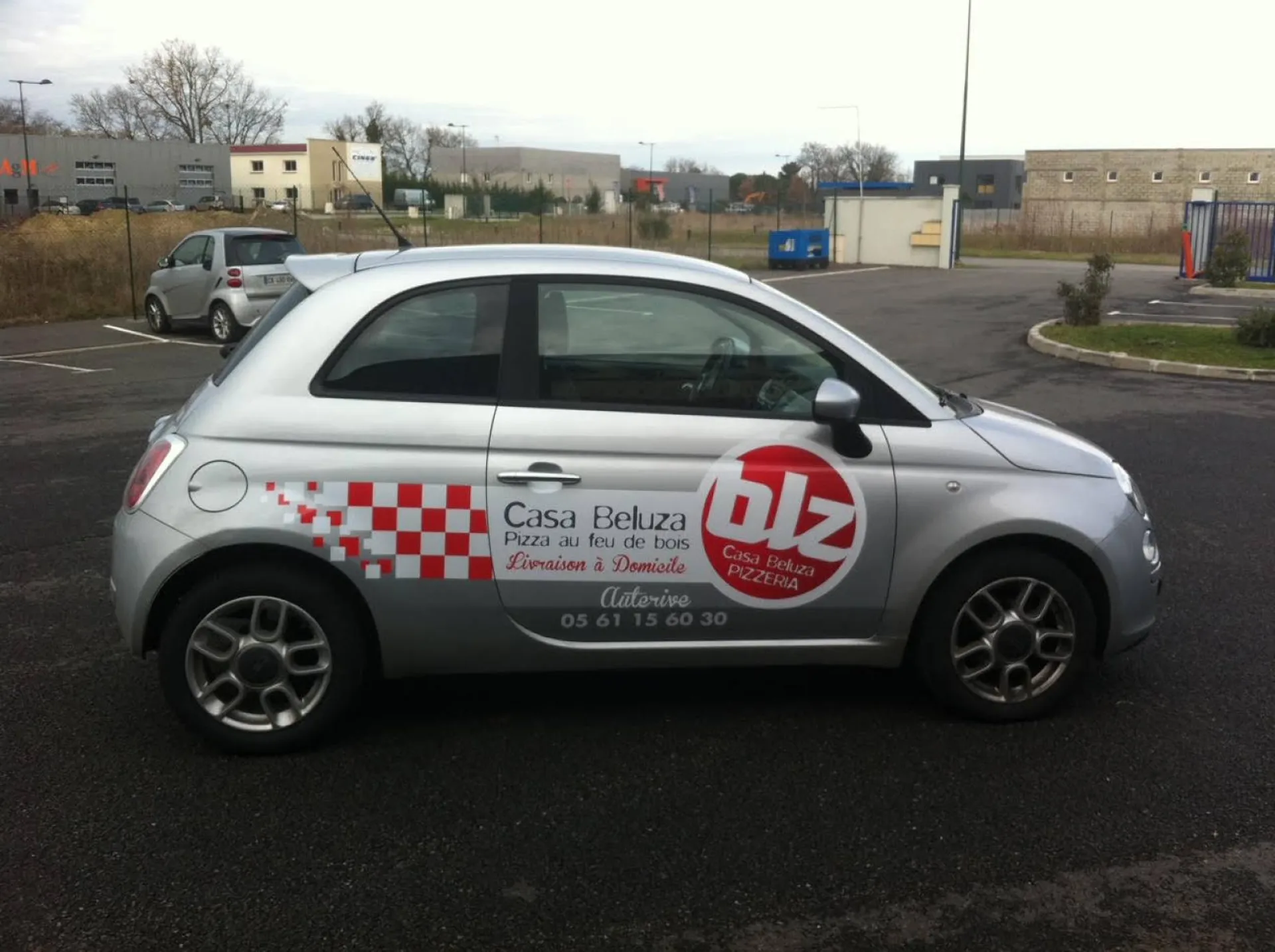 Publicité sur véhicule de livraison proche Toulouse