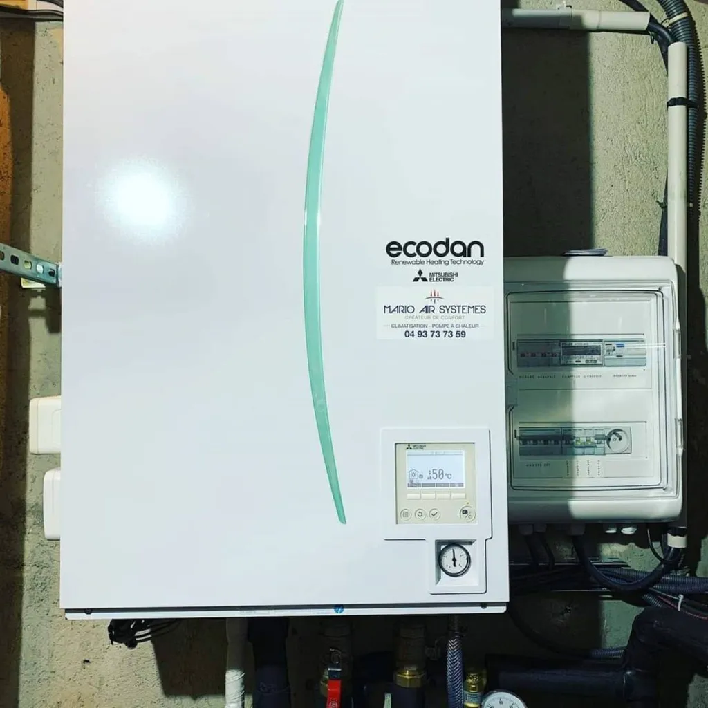 Remplacement d'une chaudière fioul par une pompe à chaleur air/eau dans un appartement à Nice