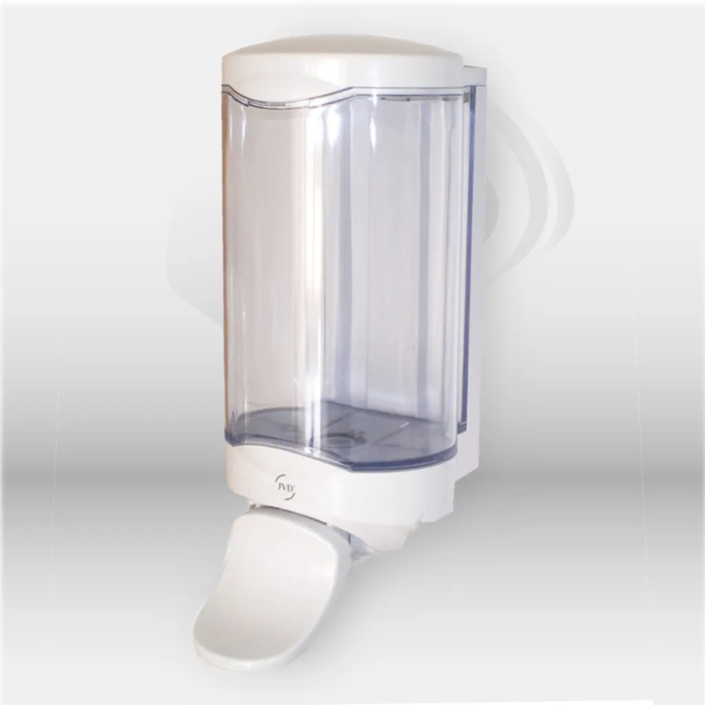 Distributeur savon manuel JVD Crystal 1L avec palette installé dans des sanitaires professionnels d’entreprise à Mont-de-Marsan, Landes (40), Nouvelle-Aquitaine et disponible partout en France