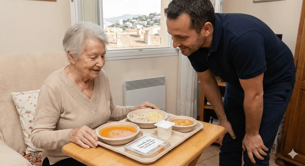 Portage repas texture mixée dysphagie troubles déglutition seniors Marseille 13012 - Menu mouliné adapté Plan-de-Cuques