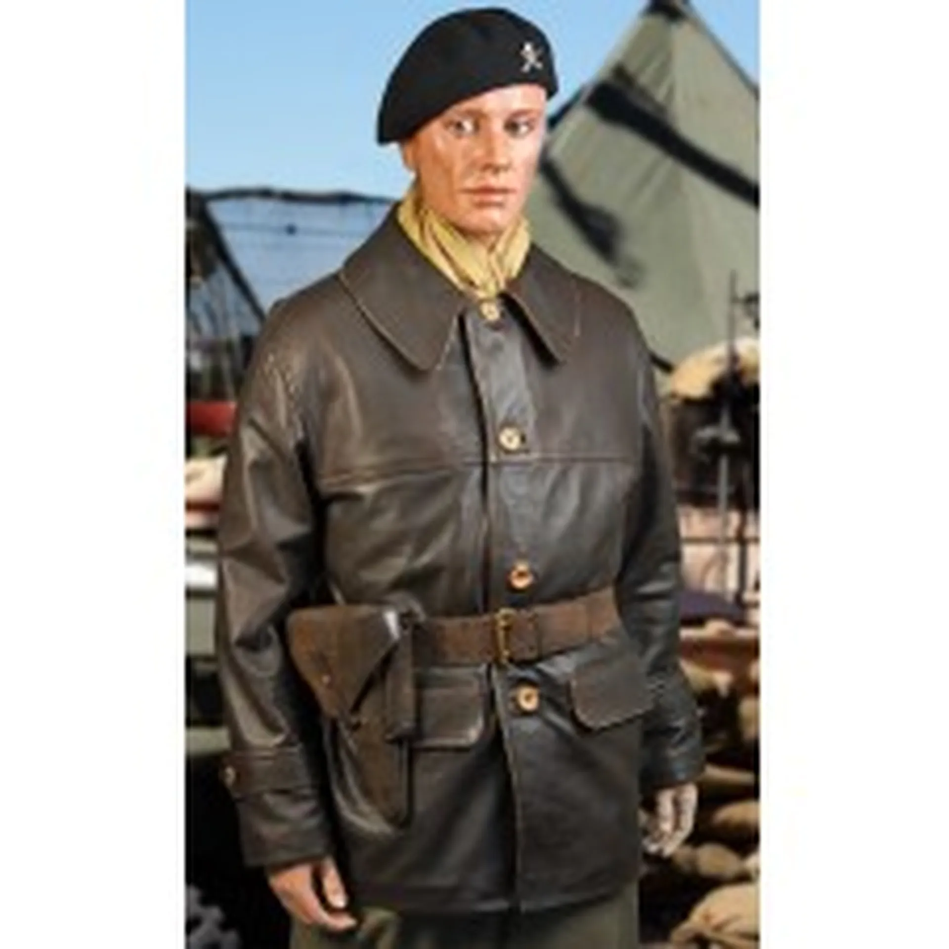 Blousons cuir militaires authentiques robustes inspirés modèles réglementaires pour surplus militaire Paris Île-de-France