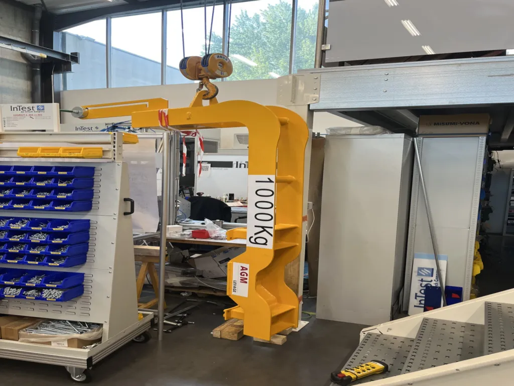 Palonnier en fonctionnement chez le client